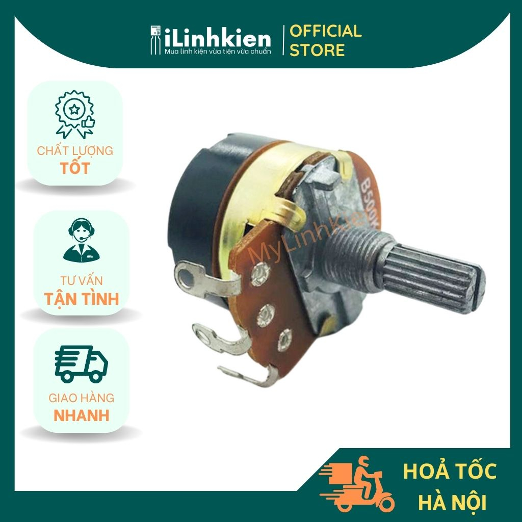 Chiết áp công tắc WH138 5K 10K 20K 50K 100K 250K 500K 1M đầy đủ giá trị chất lượng cao.