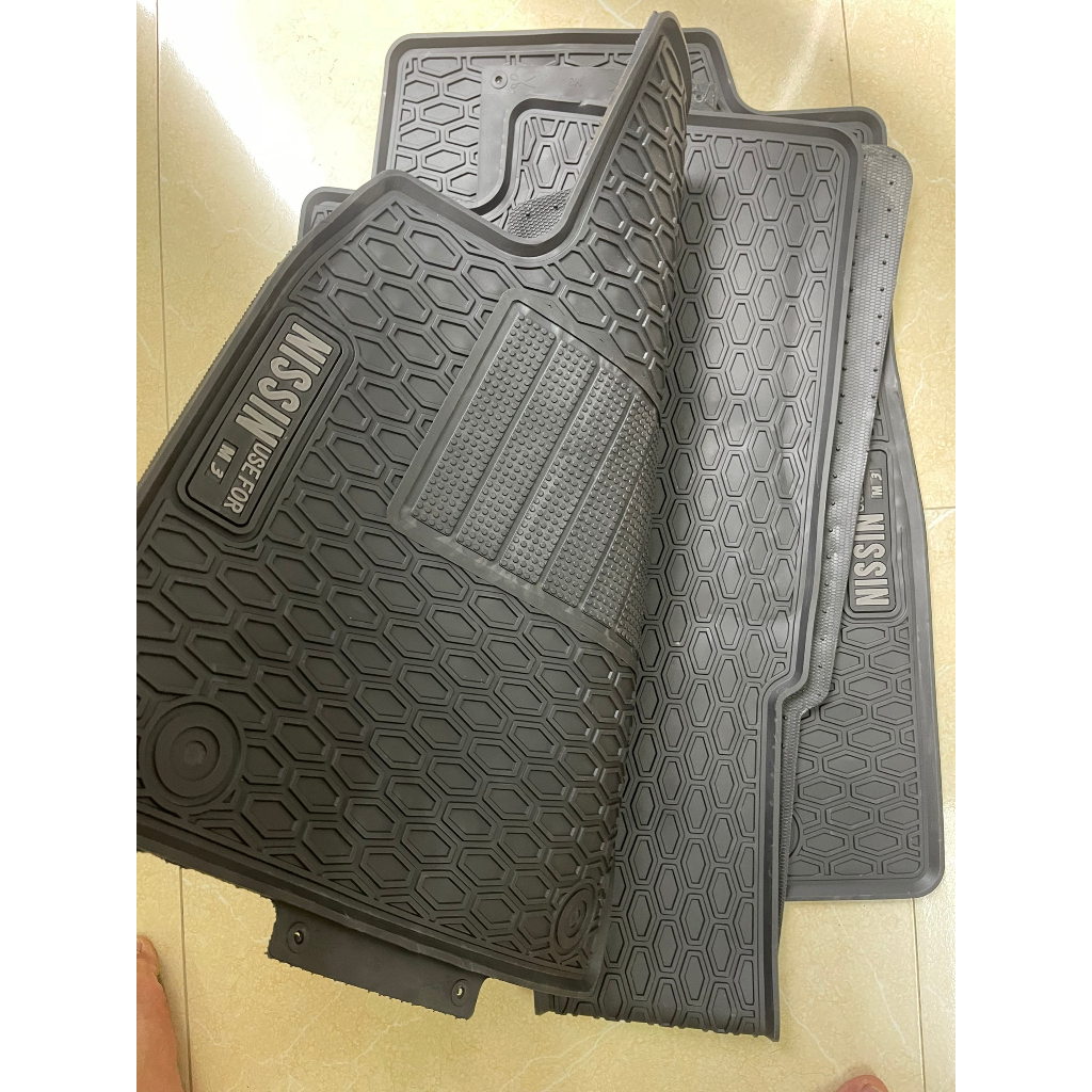 Thảm Lót Sàn Cao Su Đúc Nguyên Khối Mazda 3 Thương Hiệu Nissin Vừa Vặn Theo Xe