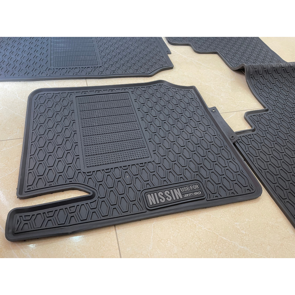 Thảm Lót Sàn Cao Su Đúc Nguyên Khối Xe Mazda BT50 Cao Cấp Thương Hiệu Nissin