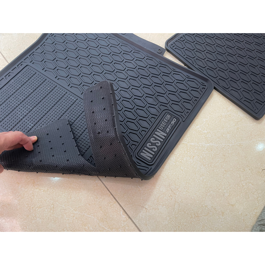 Thảm Lót Sàn Cao Su Đúc Nguyên Khối Xe Mazda BT50 Cao Cấp Thương Hiệu Nissin