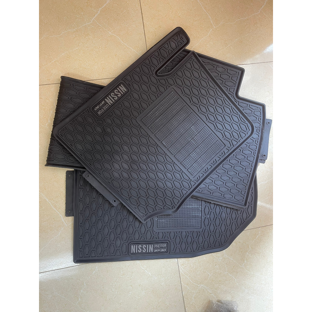 Thảm Lót Sàn Cao Su Đúc Nguyên Khối Xe Mazda BT50 Cao Cấp Thương Hiệu Nissin