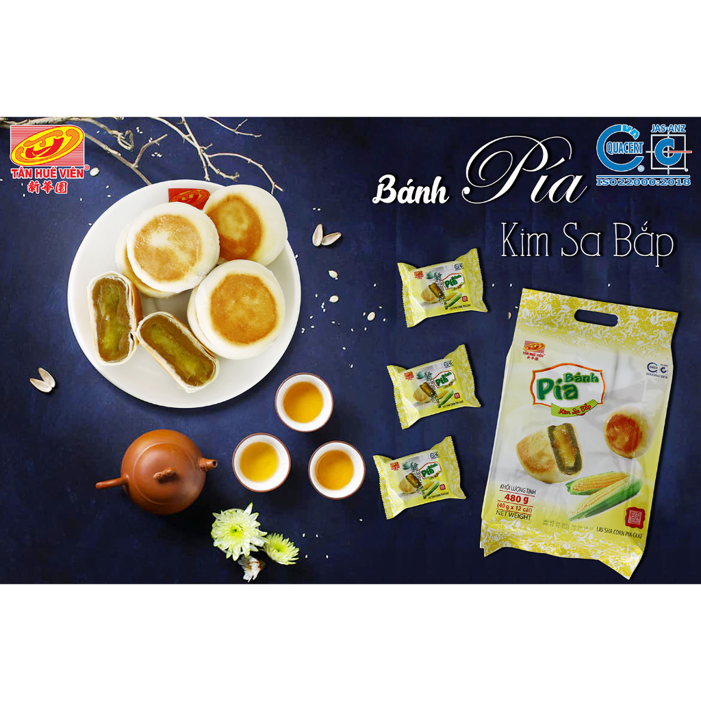 Bánh Pía Chay Tân Huê Viên 480 gam chính hãng Sài Gòn Đặc Sản