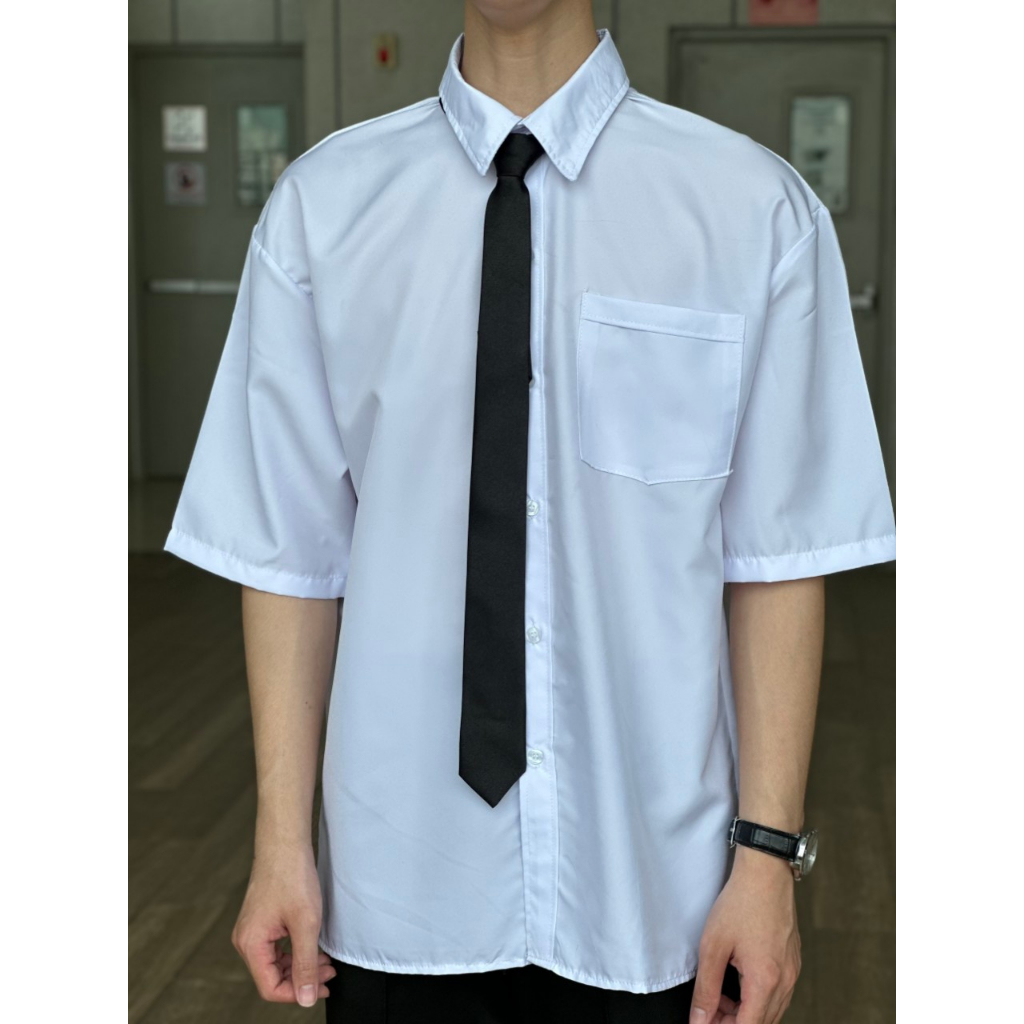 Áo Sơ Mi Tay Lỡ nam nữ Unisex chất vải lụa mềm mịn zozo_unisex