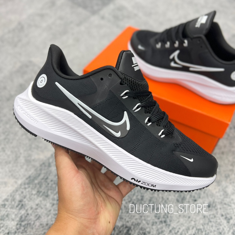Giày Thể Thao Zoom Running Fly Trắng Đen Đế Nhẹ Cao Cấp