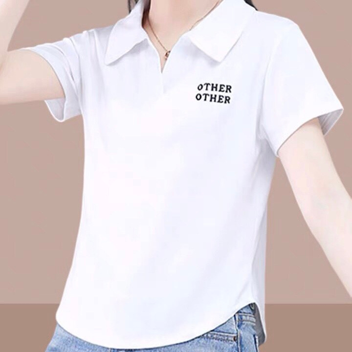 Áo thun Polo nữ dáng lửng  OTHER  LinhDan Store K30