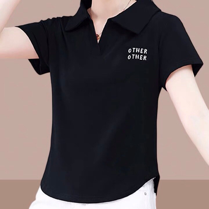 Áo thun Polo nữ dáng lửng  OTHER  LinhDan Store K30