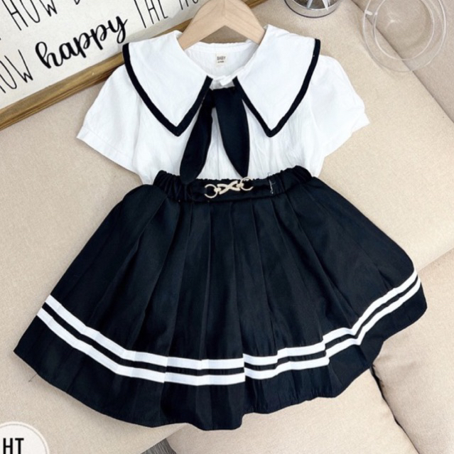 set váy học sinh hàn quốc sang chảnh size 15-30kg