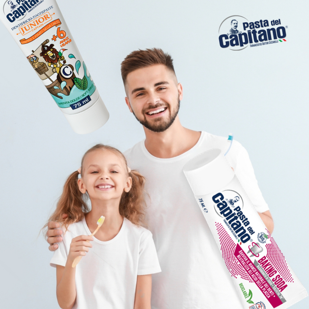 Kem đánh răng Pasta Del Capitano , Bàn chải Pasta Del Capitano - Hàng chính hãng