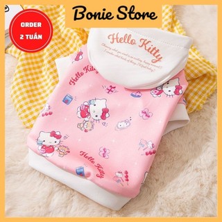 Áo hoodie chó mèo thú cưng in hình hello kitty dễ thương