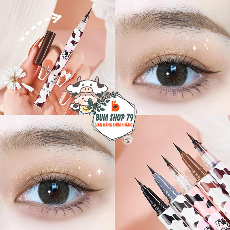 Bút kẻ mắt nước bò sữa chống thấm nước lâu trôi, Kẻ eyeliner với đầu kẻ mềm mịn độ đàn hồi cao thu hút mọi ánh nhìn