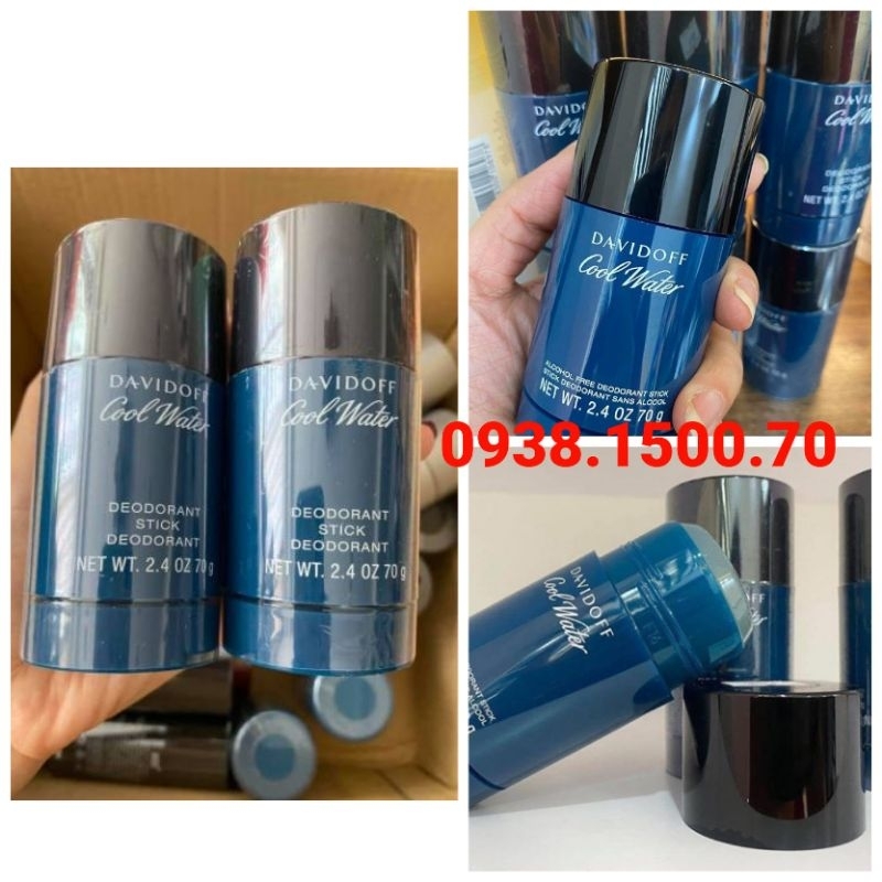 SÁP LĂN KHỬ MÙI HƯƠNG NƯỚC HOA CHO NAM Davidoff Cool Water for men 75ml