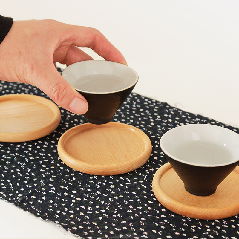 Lót cốc gỗ sồi STAY ECO miếng lót ly cách nhiệt nhiều hình dáng cao cấp, decor chụp ảnh , phụ kiện bàn trà