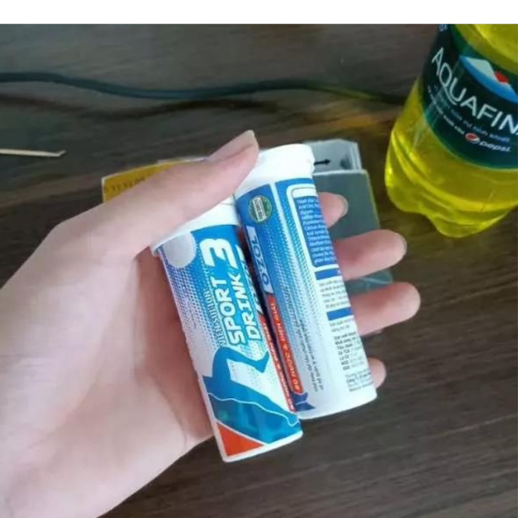 Viên sủi Ion+ Sport Drink O'zol tuýp 20 viên - bù nước và điện giải kèm các Vitamin, Acid Amin cho cơ thể