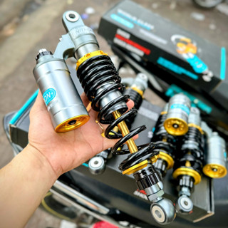 Phuộc Nitron DNA ty vàng có bình dầu sirius / wave / dream / ju