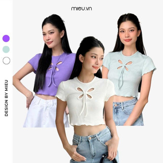 Áo thun nữ form babytee butterfly nhỏ xinh MIEU - KJL02