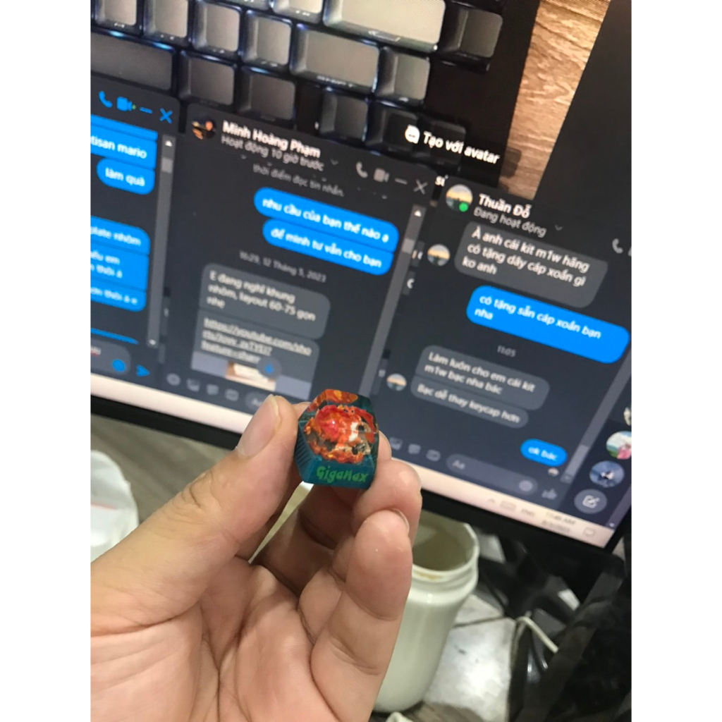 Keycap atisan trang trí bàn phím tungcustom