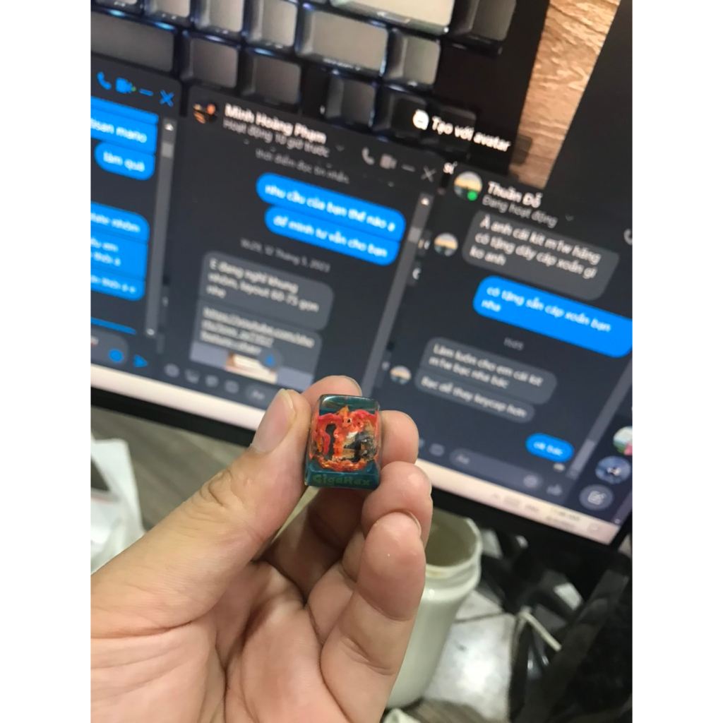 Keycap atisan trang trí bàn phím tungcustom