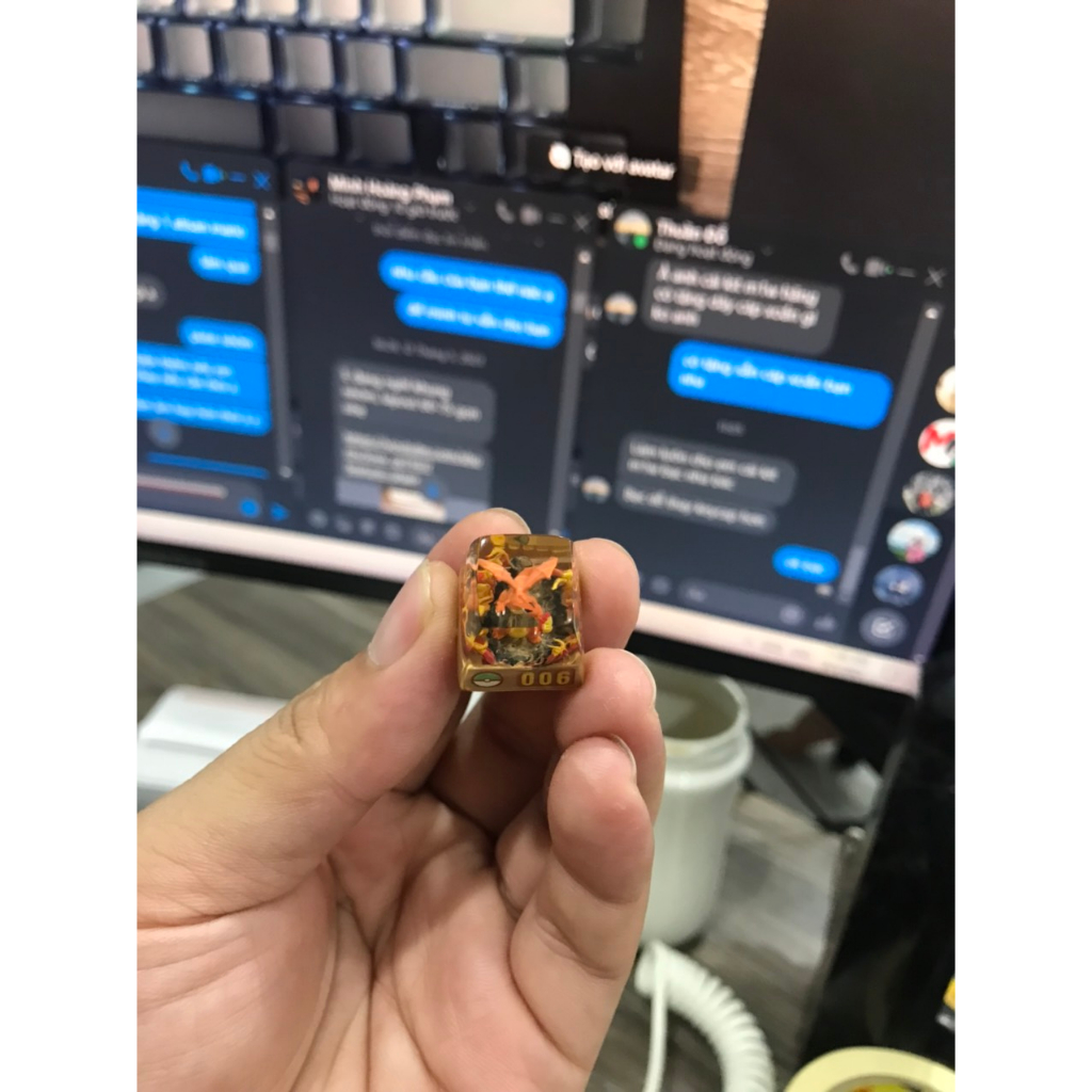 Keycap atisan trang trí bàn phím tungcustom