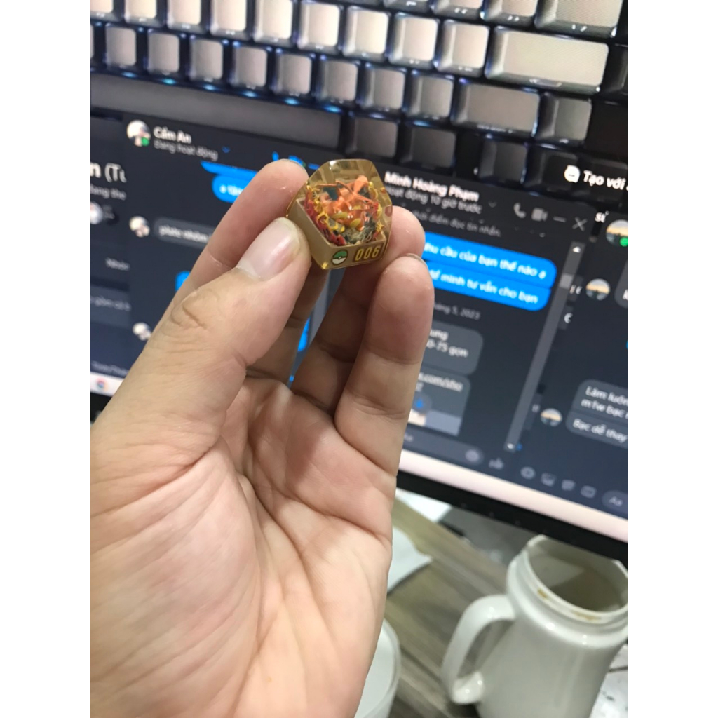 Keycap atisan trang trí bàn phím tungcustom