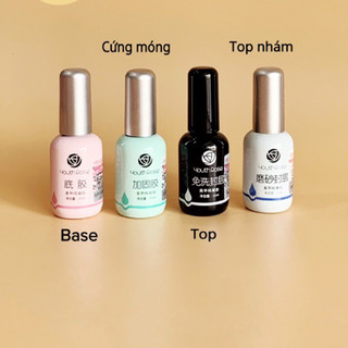 Base top cứng móng top lì hoa hồng chính hãng 15ml