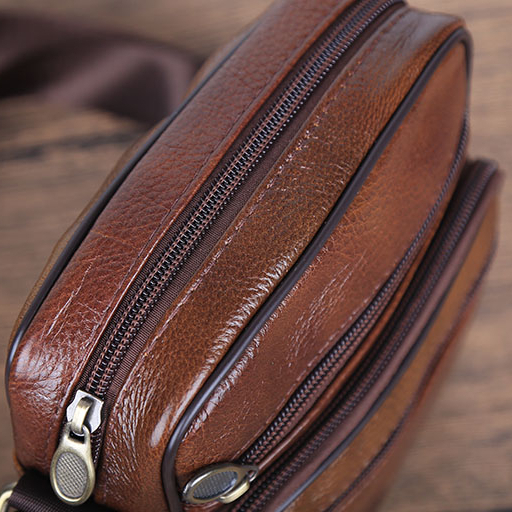 Túi đeo chéo nam da bò thật HV TD01 - túi vuông đeo vai nam da bò - túi đựng ipad