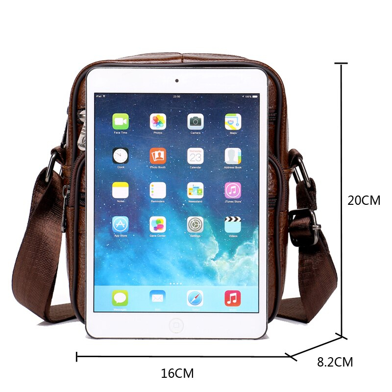 Túi đeo chéo nam da bò thật HV TD01 - túi vuông đeo vai nam da bò - túi đựng ipad