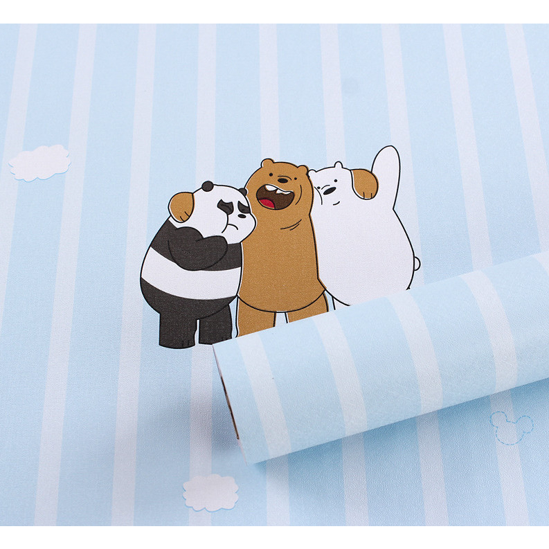 Decal Giấy Dán Tường Decor Kim Vinh Các Mẫu Hoạt Hình Keo Sẵn Khổ Rộng 45cm Cuộn 5m