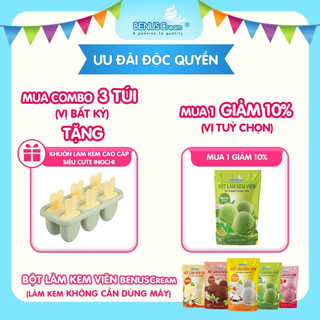 Bột làm kem viên-(Bột làm kem gia đình) Benuscream Túi 100gram