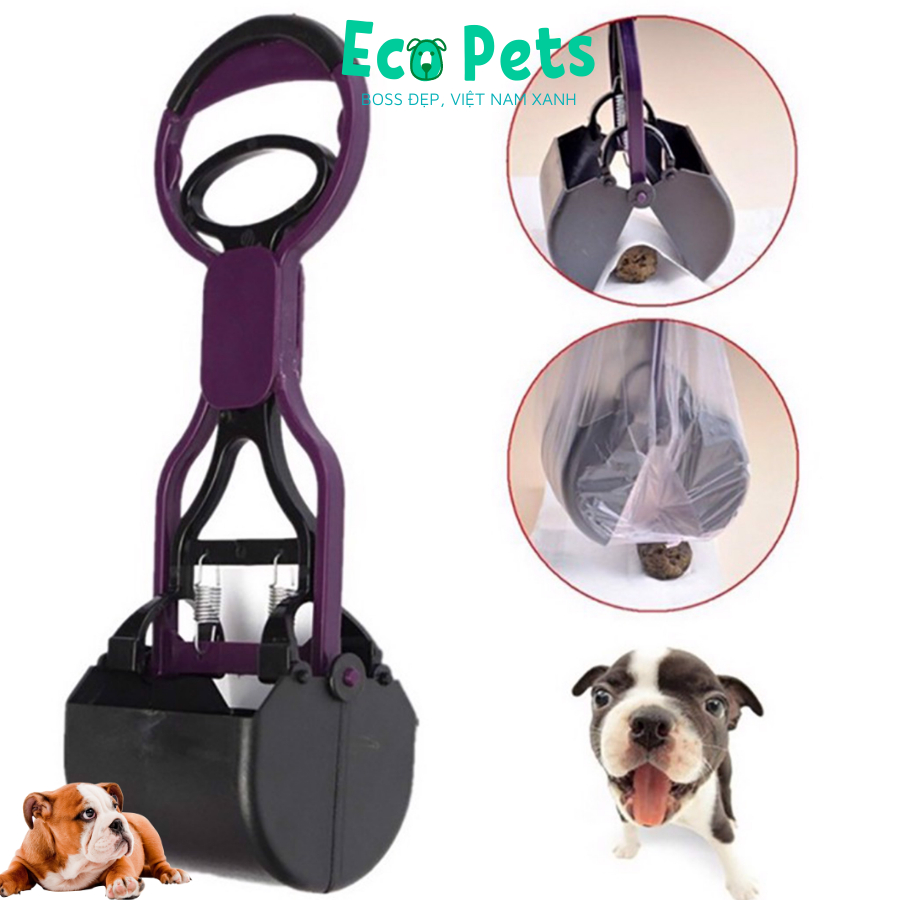Dụng cụ hốt phân cho chó mèo ECOPETS gậy dọn vệ sinh cho chó mèo an toàn tiện lợi