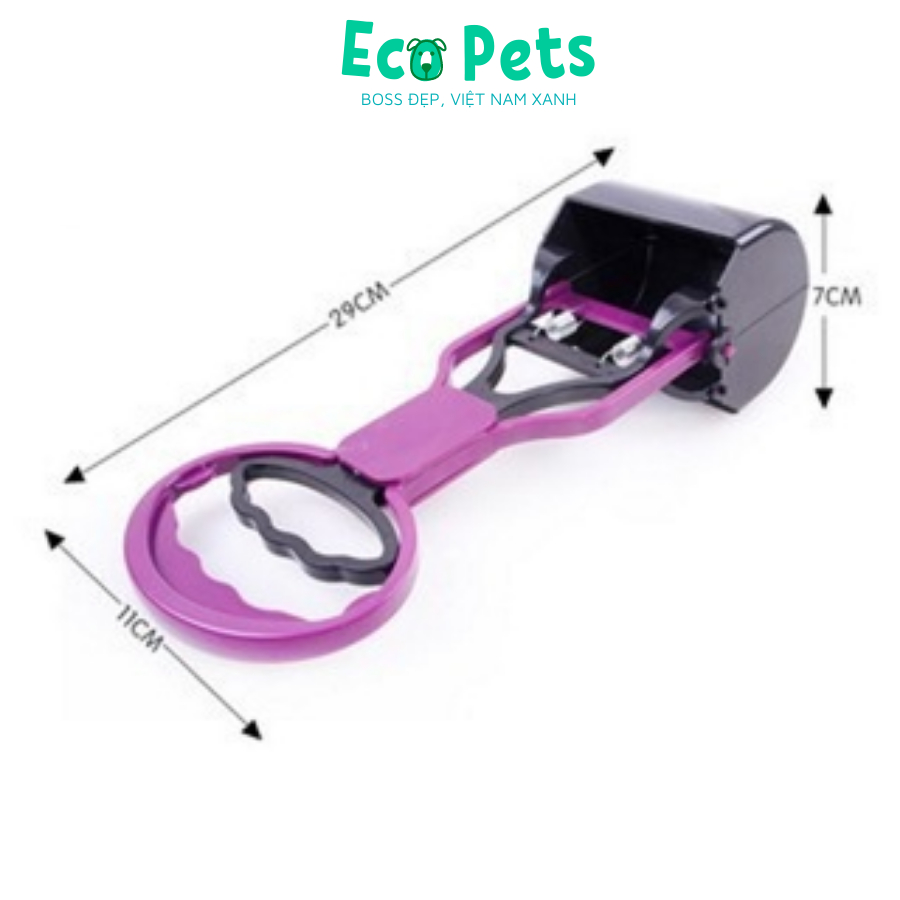 Dụng cụ hốt phân cho chó mèo ECOPETS gậy dọn vệ sinh cho chó mèo an toàn tiện lợi
