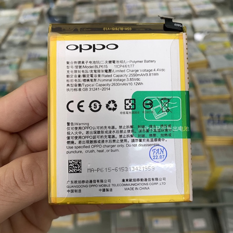 PIN Oppo A37/ Neo 9 mã BLP615, dung lượng chuẩn