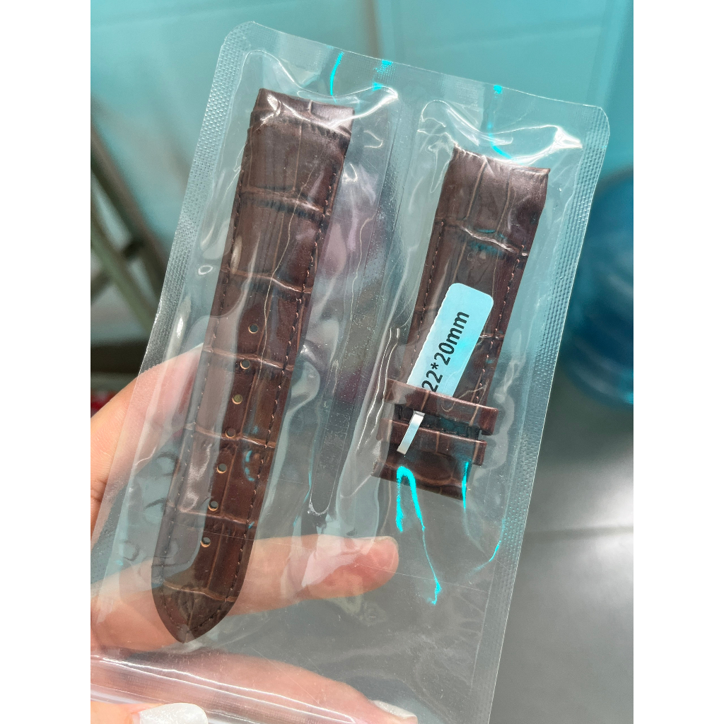 Dây da dành cho đồng hồ tissot mẫu couturier đầu Mo  , size 22mm , màu đen , nâu