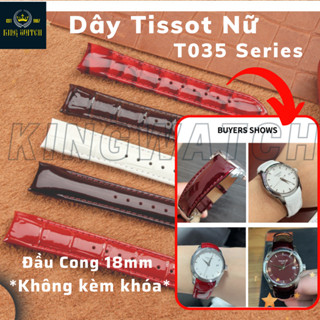 Dây da vân cá sấu dành cho đồng hồ tissot nữ ( đầu cong) - size 18mm