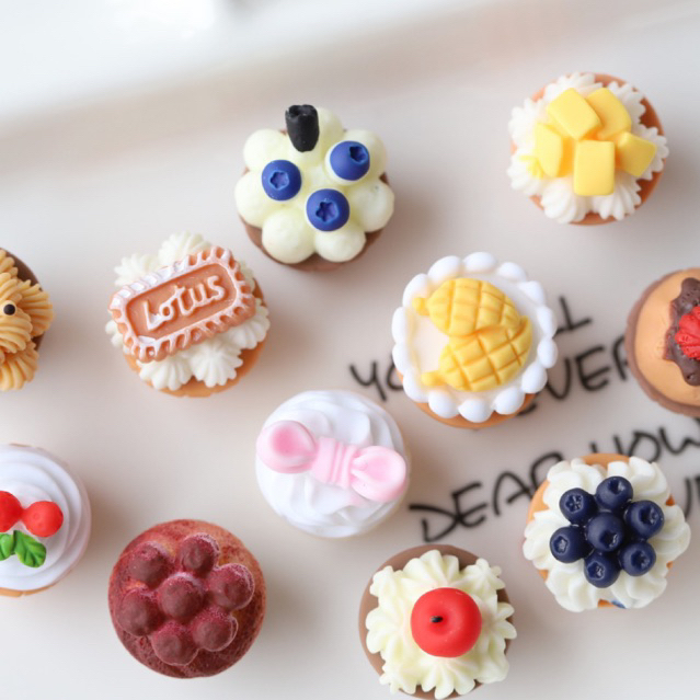 Charm  slime/ Dụng Cụ Charm Trang Trí  Hình Chai Bánh CupCake nhiều vị