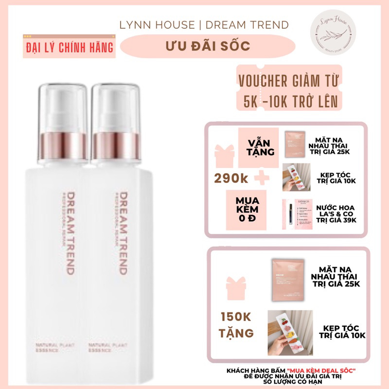 Combo 2 chai dưỡng tóc AHA Dream Trend phiên bản màu Hồng