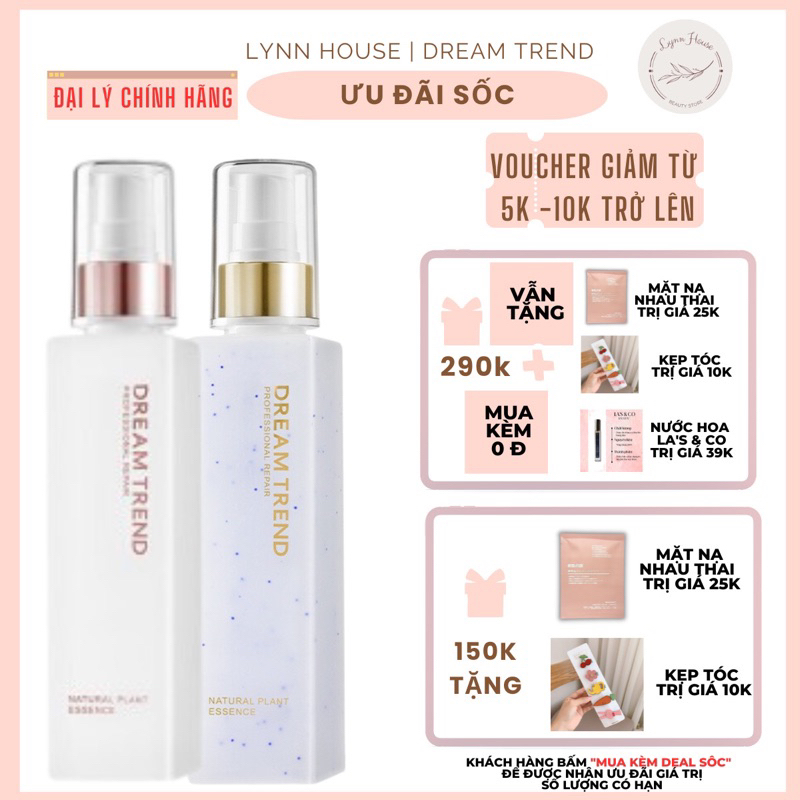 Combo Dưỡng tóc AHA Hồng + Gold Dream Trend