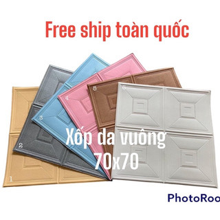 Xốp giả da Kim cương tân cổ điển - Xốp dán tường 3D