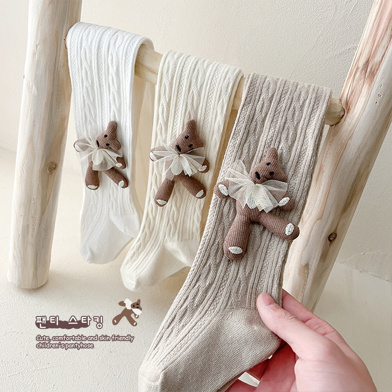 Quần Tất Trơn Gấu Nâu DÁNG ÔM MD1593 Cho Bé Gái - Jumping Beans Official Store