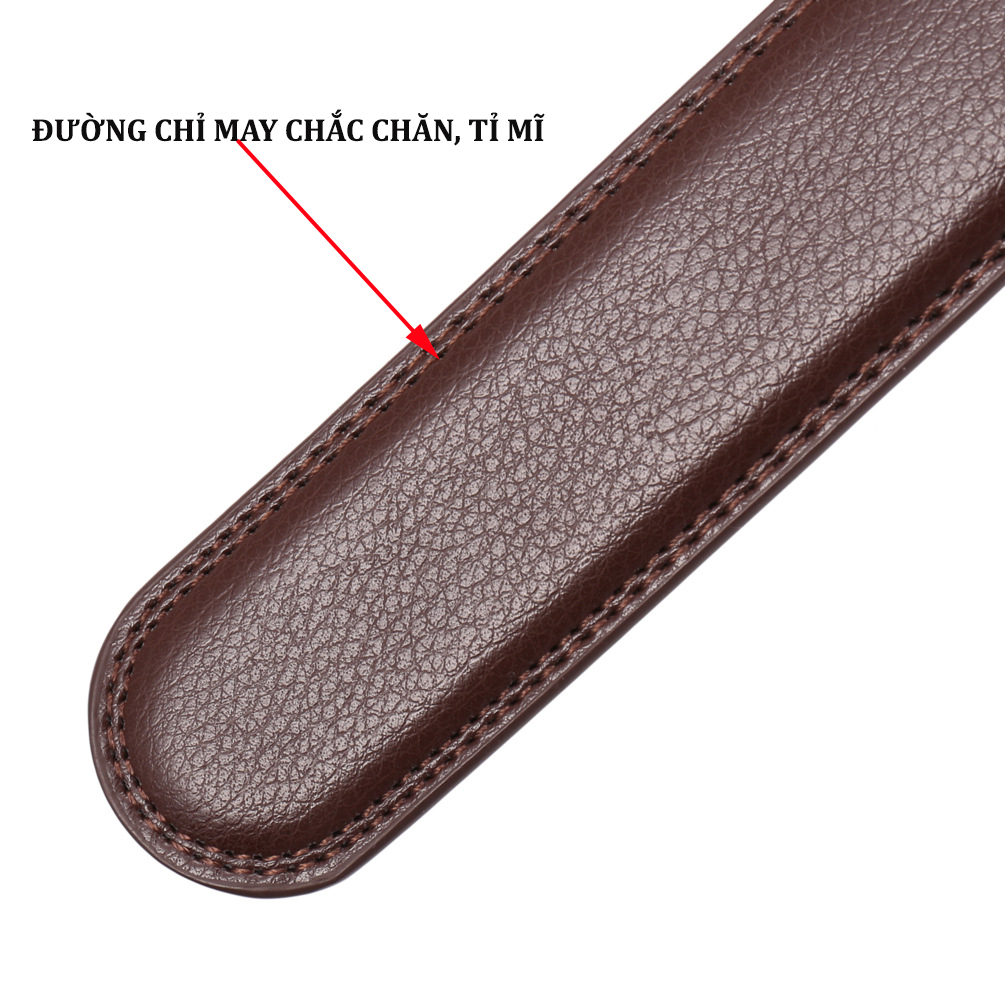 Thắt lưng nam bản 3.5 cm , dây lưng da bò thật 02 lớp loại MENWIS S01 khóa tự động , dây nịt nam bảo hành 12 tháng
