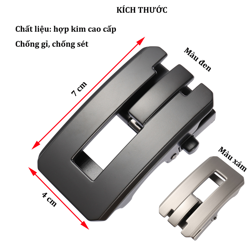 Thắt lưng nam bản 3.5 cm , dây lưng da bò thật 02 lớp loại MENWIS S01 khóa tự động , dây nịt nam bảo hành 12 tháng