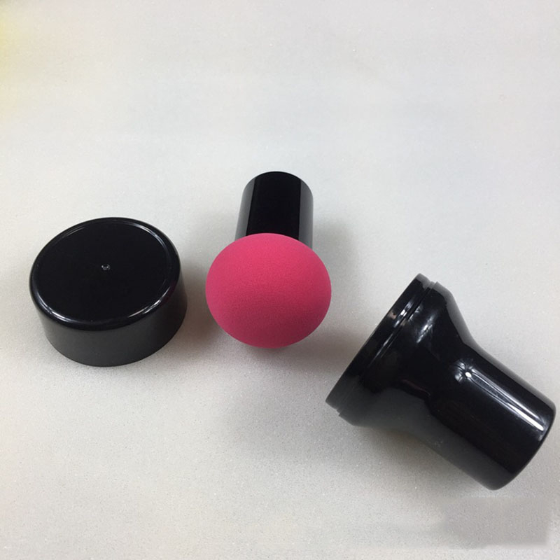 Mút tán kem nền mini thiết kế hình cây nấm kèm hộp đựng bảo quản, Bông mút trang điểm hình nấm tán kem nền có tay cầm