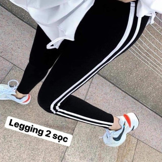 (45-73kg) QUẦN LEGGING SỌC thun Thái Lan