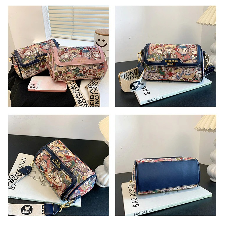 Túi đeo cheo nữ chất da PU - Túi messenger da nữ đeo chéo