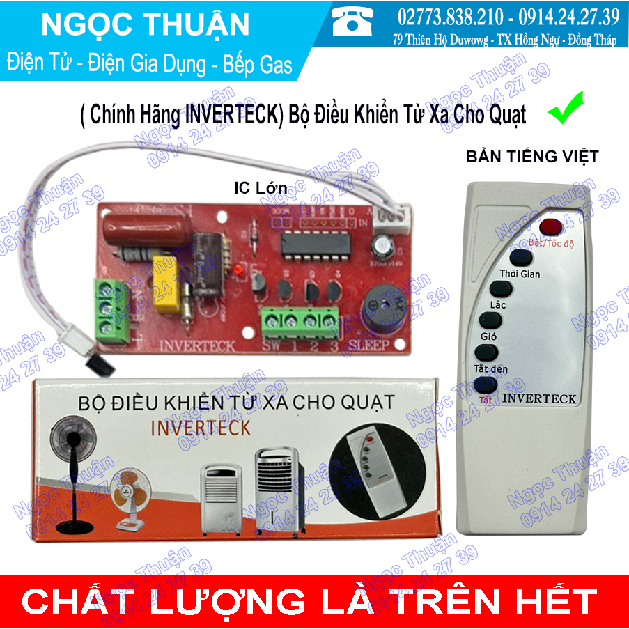 Bộ điều khiểm từ xa cho quạt