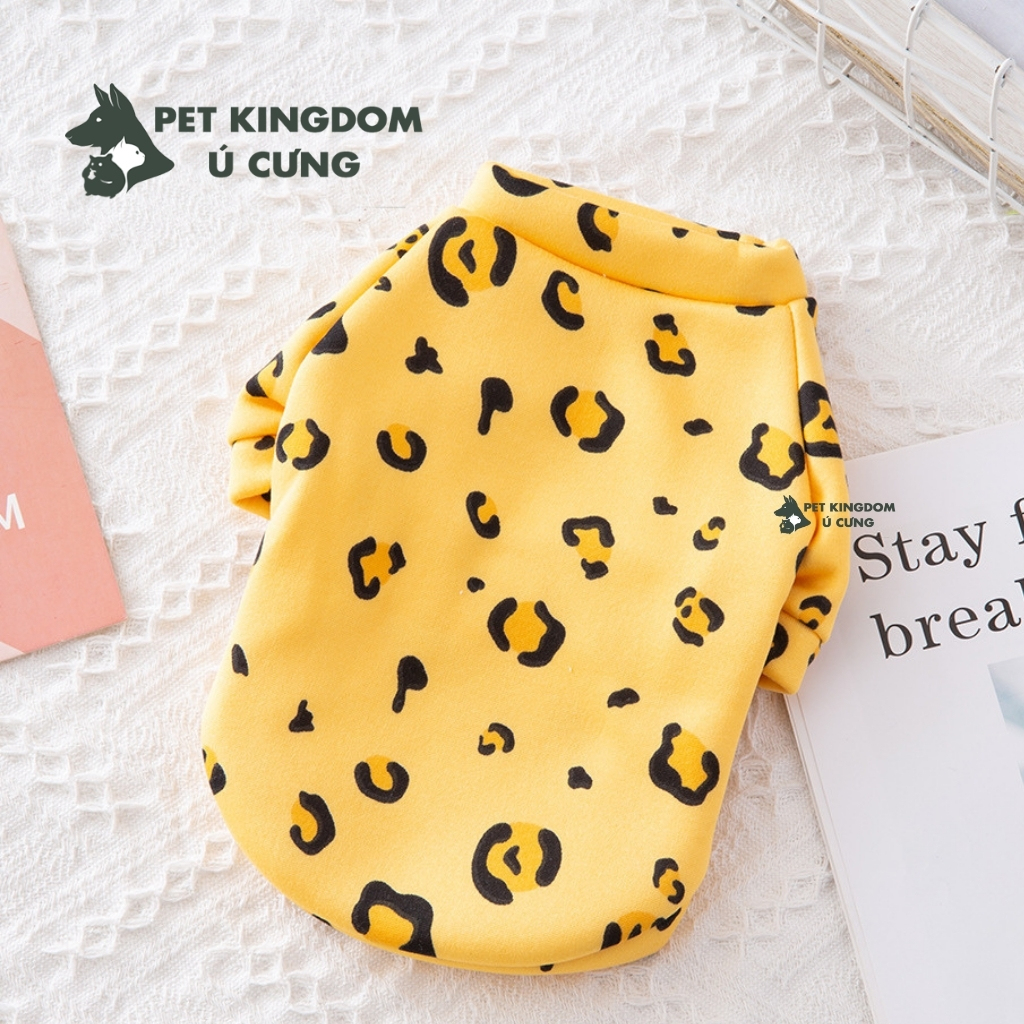 Áo Cho Chó Mèo Giữ Ấm Mùa Đông Áo Nỉ Lót Bông 2 Chân