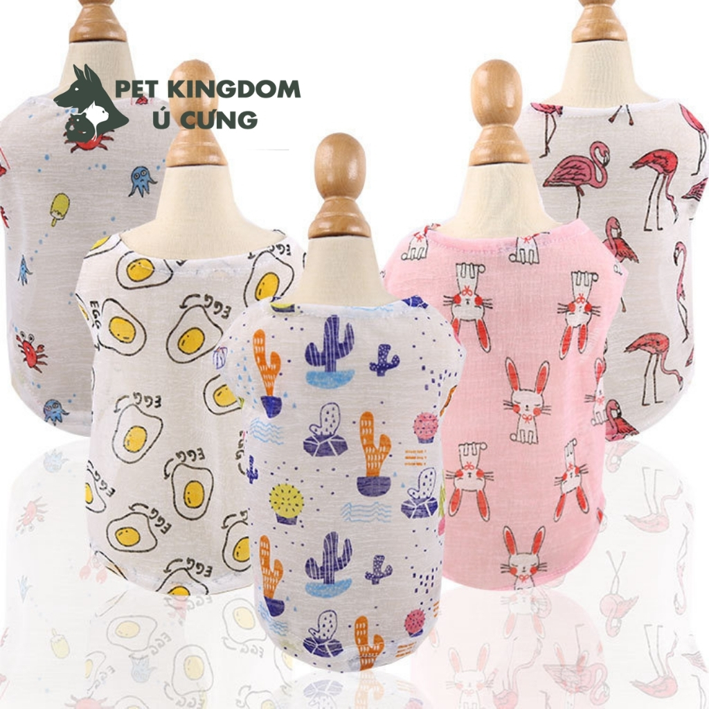 Áo Chó Mèo Vải Lưới Mỏng Cực Mát Cho Mùa Hè