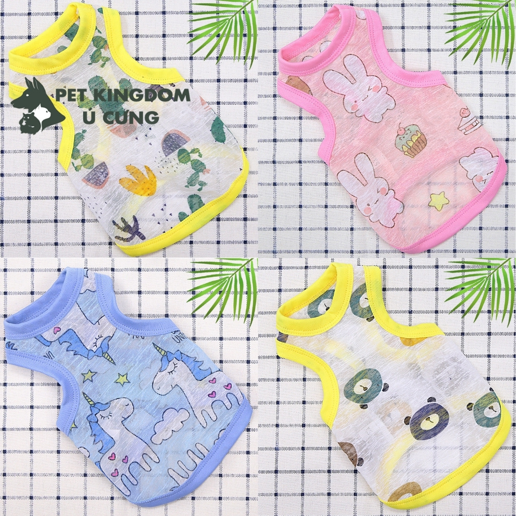 Áo Chó Mèo Vải Lưới Mỏng Cực Mát Cho Mùa Hè