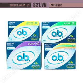 Băng vệ sinh tampon o.b. ob tampons 40 chiếc