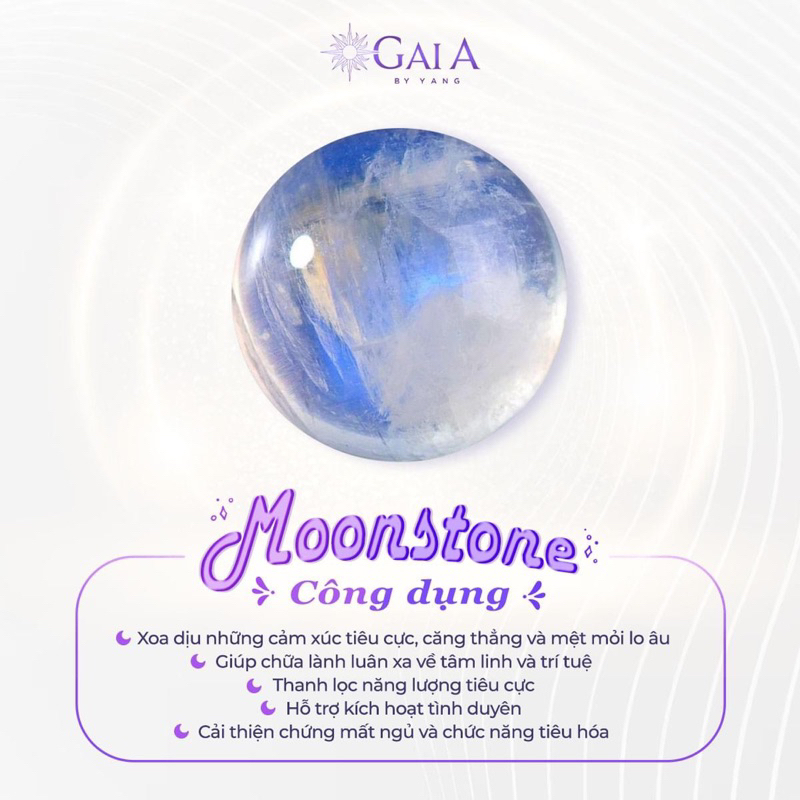 Vòng Tay Đá Ánh Trăng - Gaia By Yang