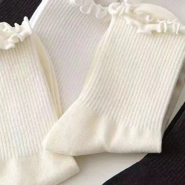 Vớ Phối Ren Đính Nơ Phong Cách lolita Nhật Bản Dễ Thương Cho Nữ